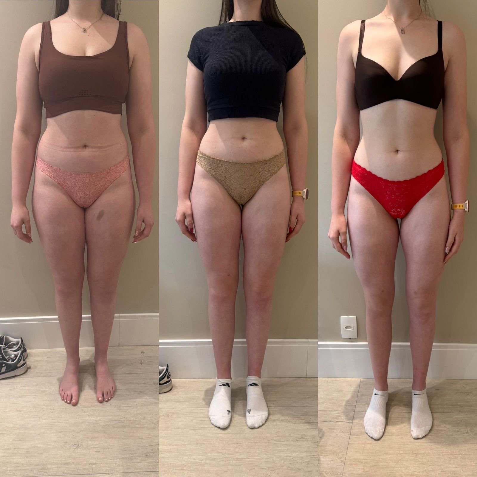 Transformação em 2 meses — antes e depois