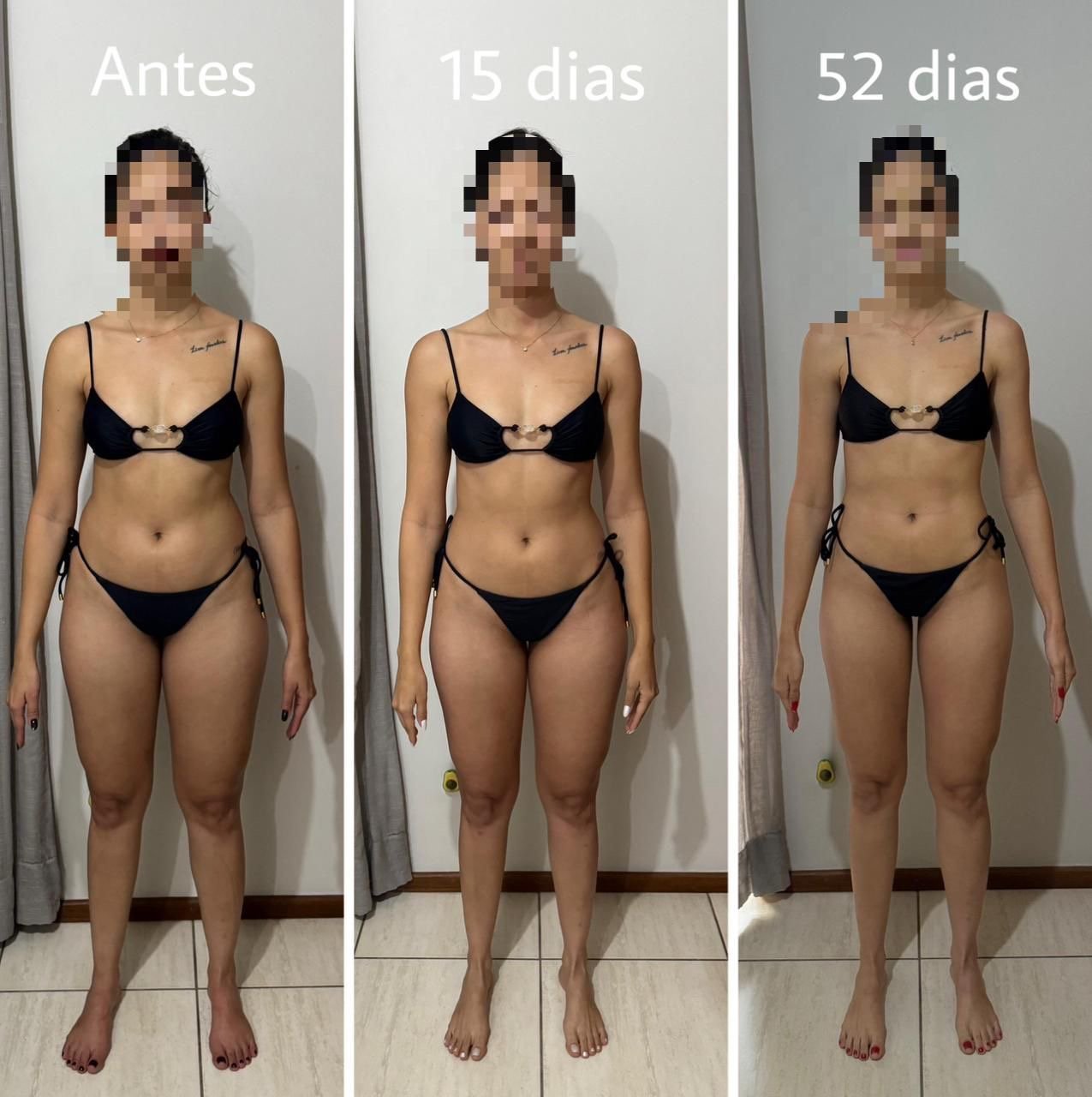 Transformação em 2 meses — antes e depois
